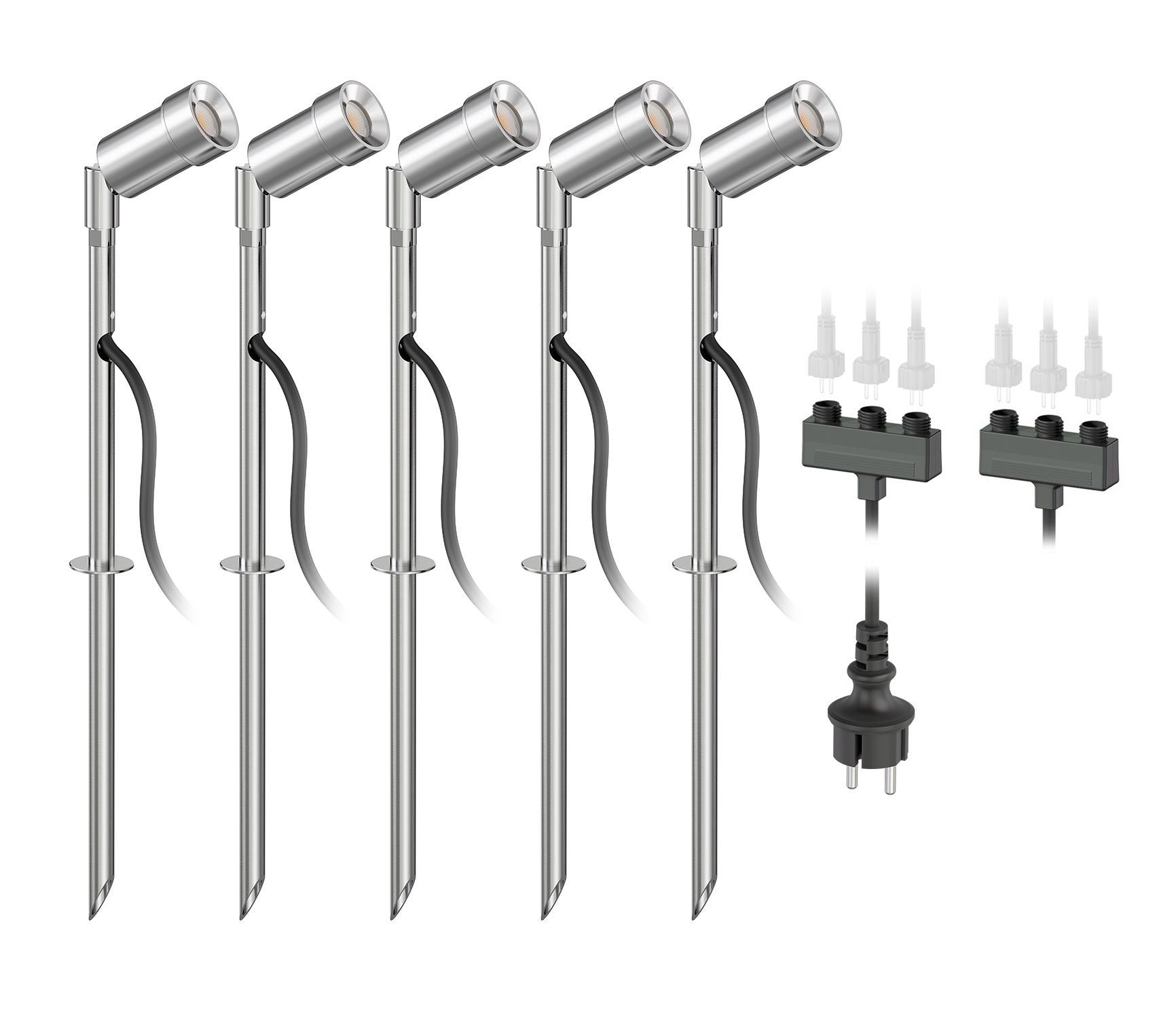 5x LED grond spot - 12V - 1,5 Watt - Complete set 5x LED grond spot - 12V - 1,5 Watt - Complete set